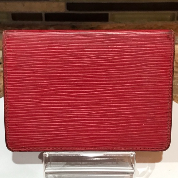 Louis Vuitton Red Epi Card/ID Holder Wallet ππ₯β€οΈ - Picture 17 of 17